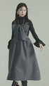 Bow Strap Wool Dress